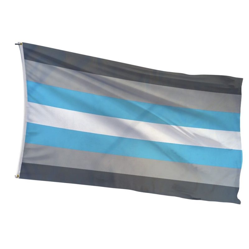 Demiboy Pride Flag with magnetic segments for customizable gender representation